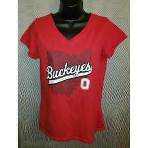 Ohio State Buckeyes Scarlet Semi-Fitted Sleepwear T-Shirt - Juniors XL